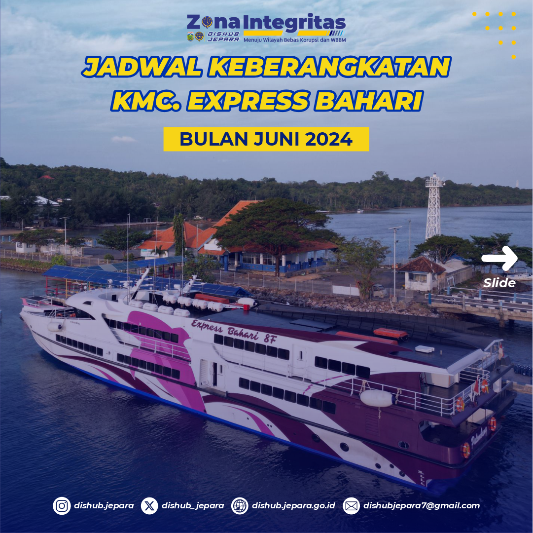 Update Jadwal KMC. Express Bahari bulan Juni 2024