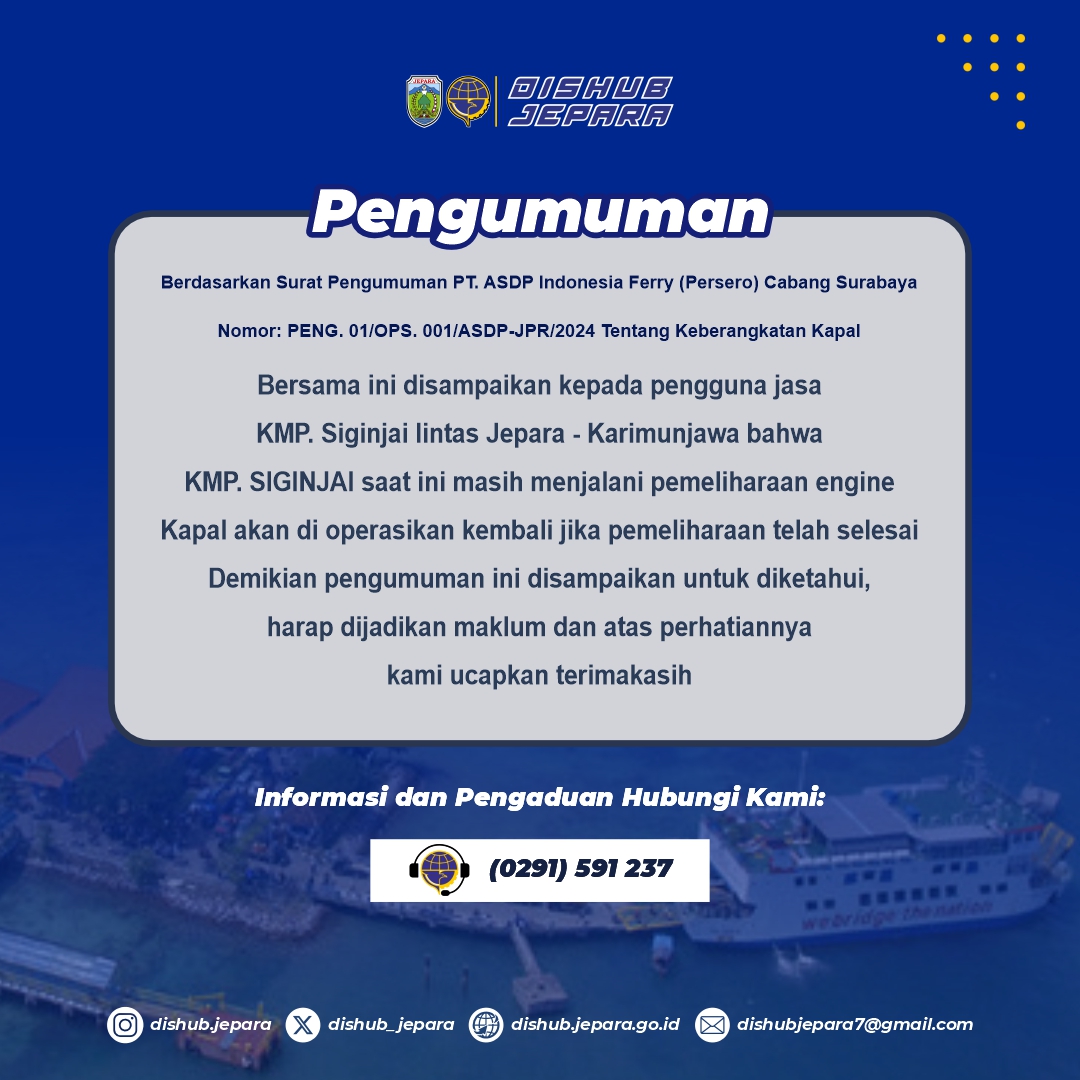 PENGUMUMAN PENUNDAAN KEBERANGKATAN