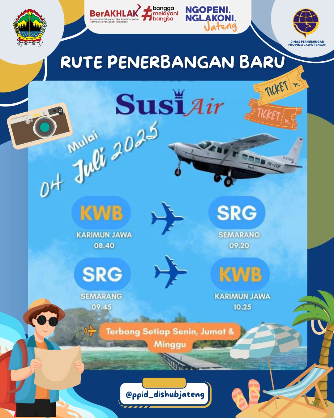 RUTE PENERBANGAN BARU: LEBIH CEPAT KE KARIMUNJAWA! 